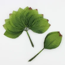 144 штук 4*6 см Искусственный лист цветок шелковые зеленые листья цветы для украшения для свадьбы в стиле Скрапбукинг сад DIY декоративный, Цветочный Ремесло
