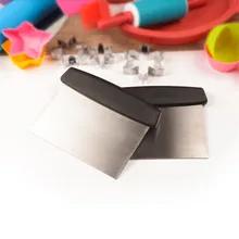 1 шт. скребок для теста для пиццы из нержавеющей стали для выпечки кондитерских шпатель помадка для украшения торта инструменты для дома кухонные аксессуары Горячая Распродажа 3