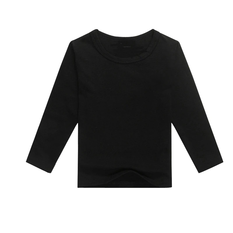 childrens plain t shirts long sleeve