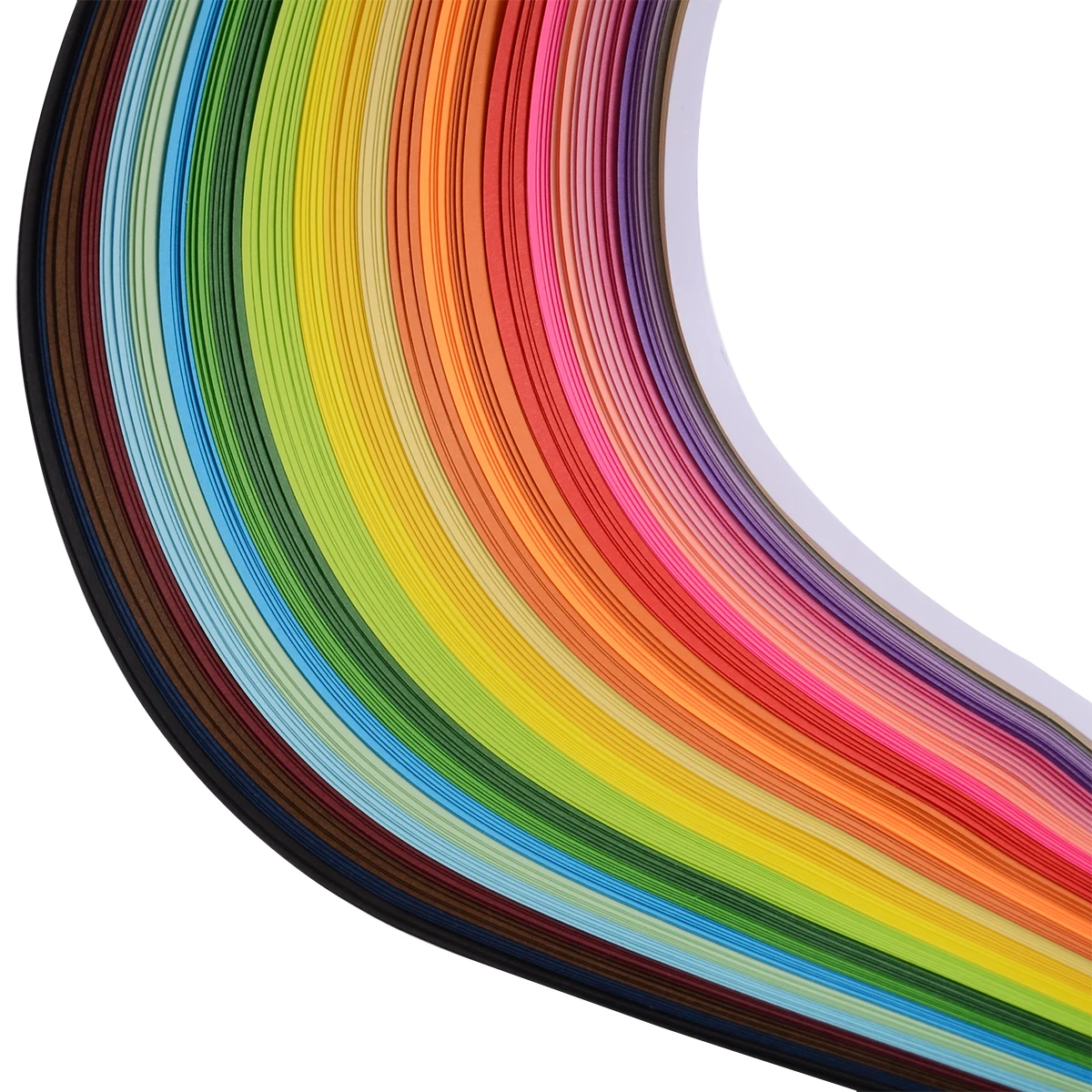 2 Sizes 160 Strips Paper Quilling Rolling Tool Colorful Paper for DIY Papercraft Craft Ornament 5*540mm/3*390mm