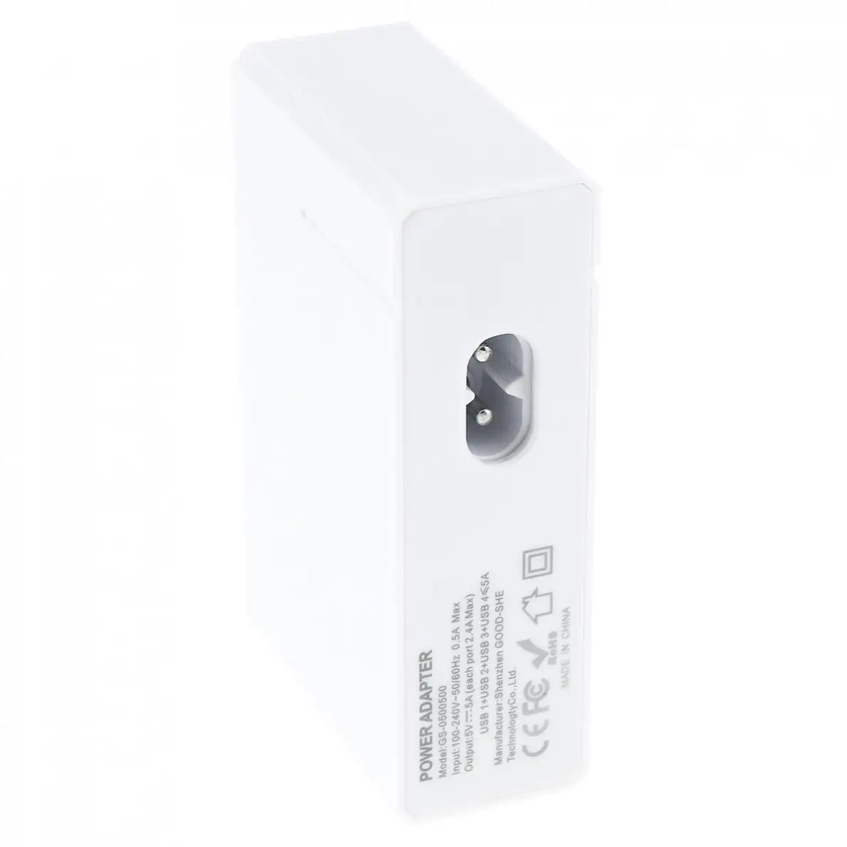 CE сертифицировано 5V5A 4 USB многопортовое зарядное устройство со съемной основой