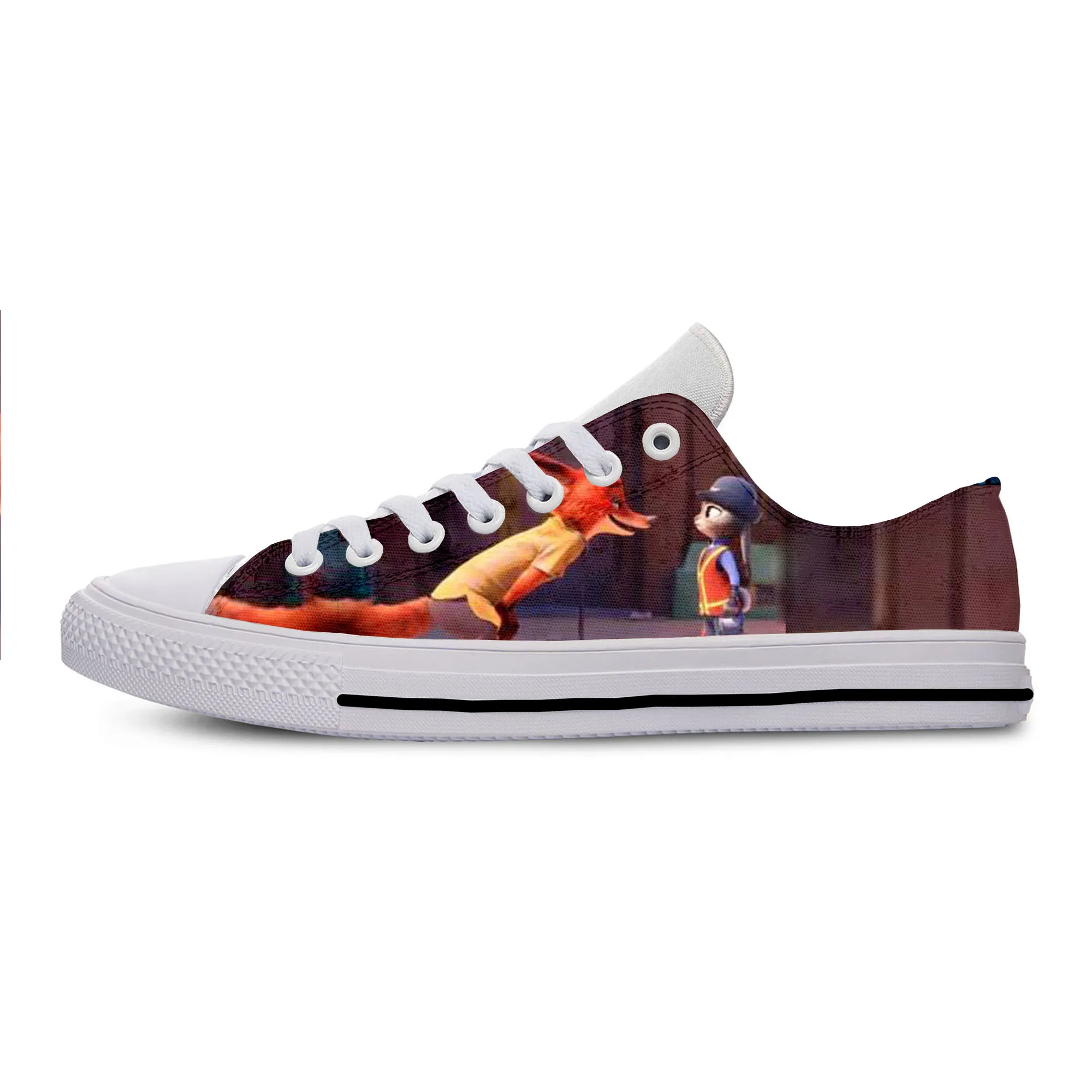 

2019 Hot Fashion Handiness Casual Shoes Zootopia Cartoon Light Nick Fox Judy Rabbit 3D Printing for Women Men