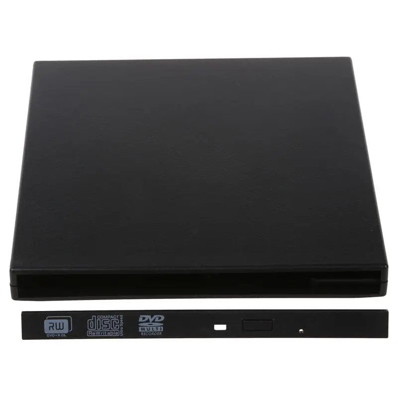 Внешний USB2.0 Тонкий чехол 9 5 мм SATA ноутбук лоток CD DVD привод горелки|Корпус