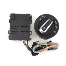 READXT Car Chrome Light Switch+Auto lamp Sensor Light For VW Passat B5 Jetta Golf 4 MK4 New Bora Polo Bora Beetle 5ND 941 431 B doxa chrome headlight switch auto sensor light for vw passat b5 new bora polo golf mk4 jetta 4 santana 5nd941431b 5nd 941 431 b