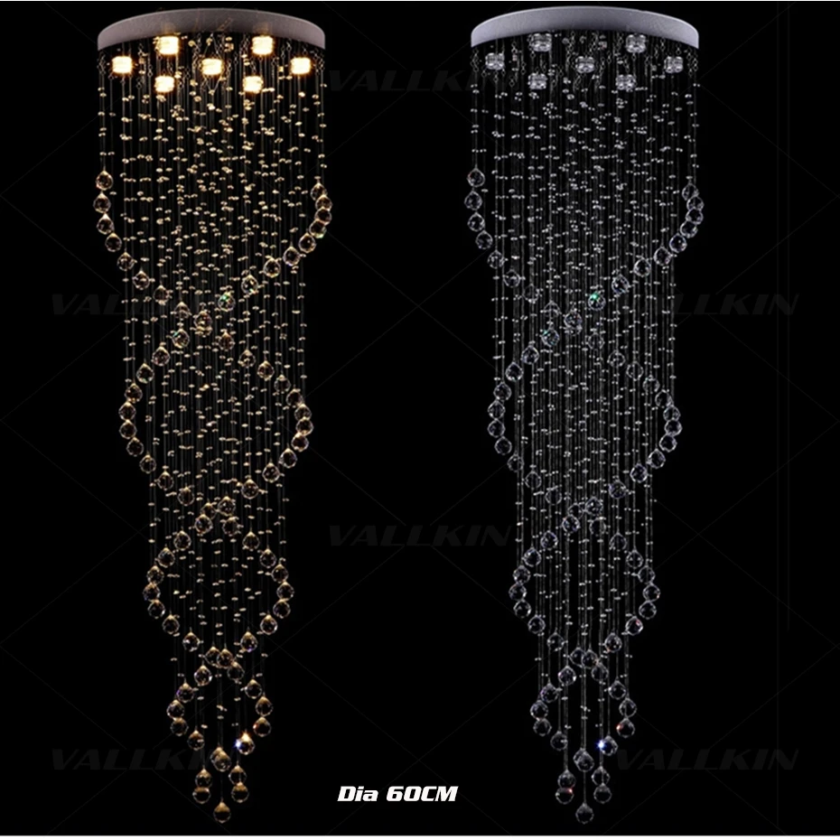 Lustres de Cristal Luzes para Sala Venda Quente Luxo Claro Moderno Iluminação Teto Lustres Jantar Interior Escadas Corredor Mod. 136395 8 High Quality ceiling chandelier