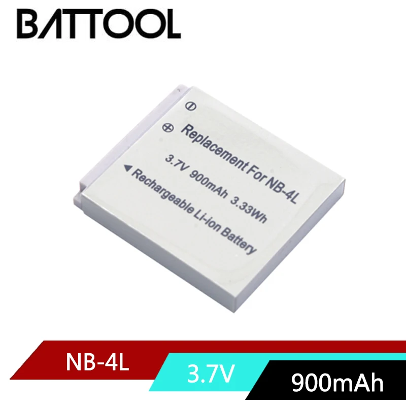 1X 3 7 V 900mAh NB-4L NB4L NB 4L литий-ионный Аккумулятор для Canon IXUS 30 40 50 55 60 65 80 100 I20 PowerShot SD1000 1100