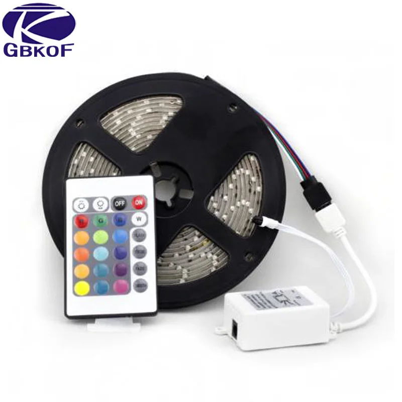 

5M tape 3528 SMD Waterproof 60LEDs/M 300LEDs Warm Cool White Red Green Blue Yellow RGB different colors bendable LED Strip Light