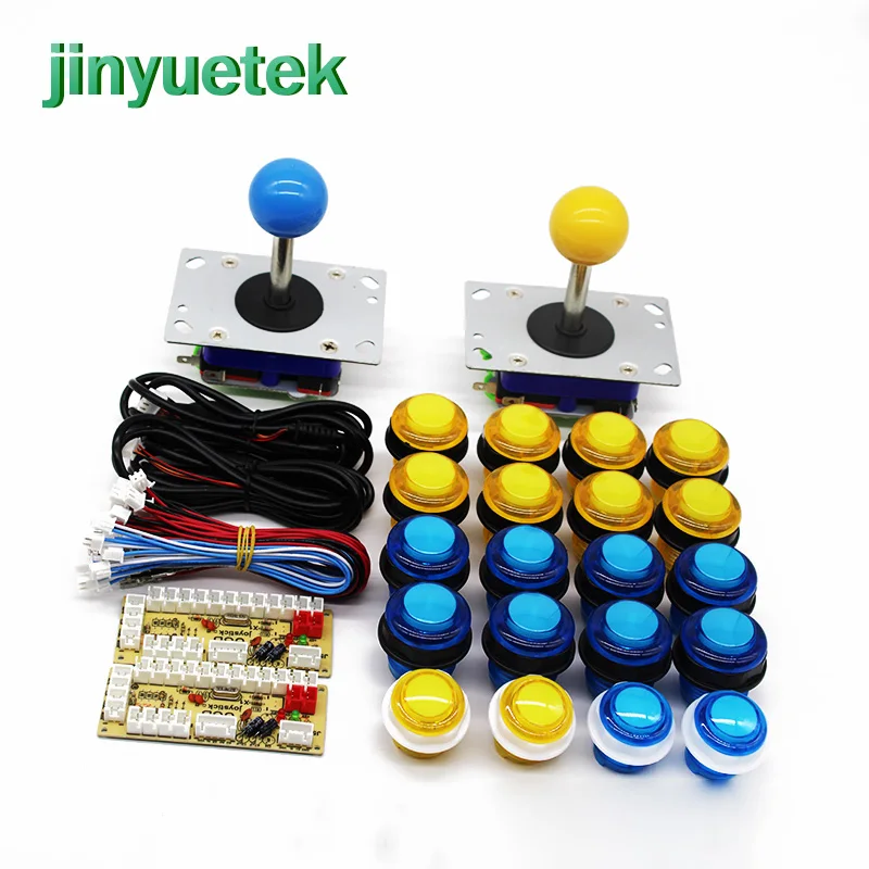 Arcade USB Encoder ZIPPY joystick 28mm led Push Button DIY Arcade Game kit JAMMA MAME PC / PS4 / mobile phone / with lamp