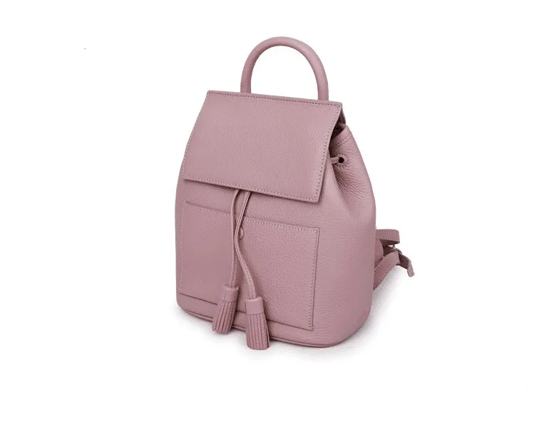 Натуральная кожа из натуральной коровьей кожи Женская мода мягкий рюкзак для отдыха на открытом воздухе школьная сумка - Цвет: GT2