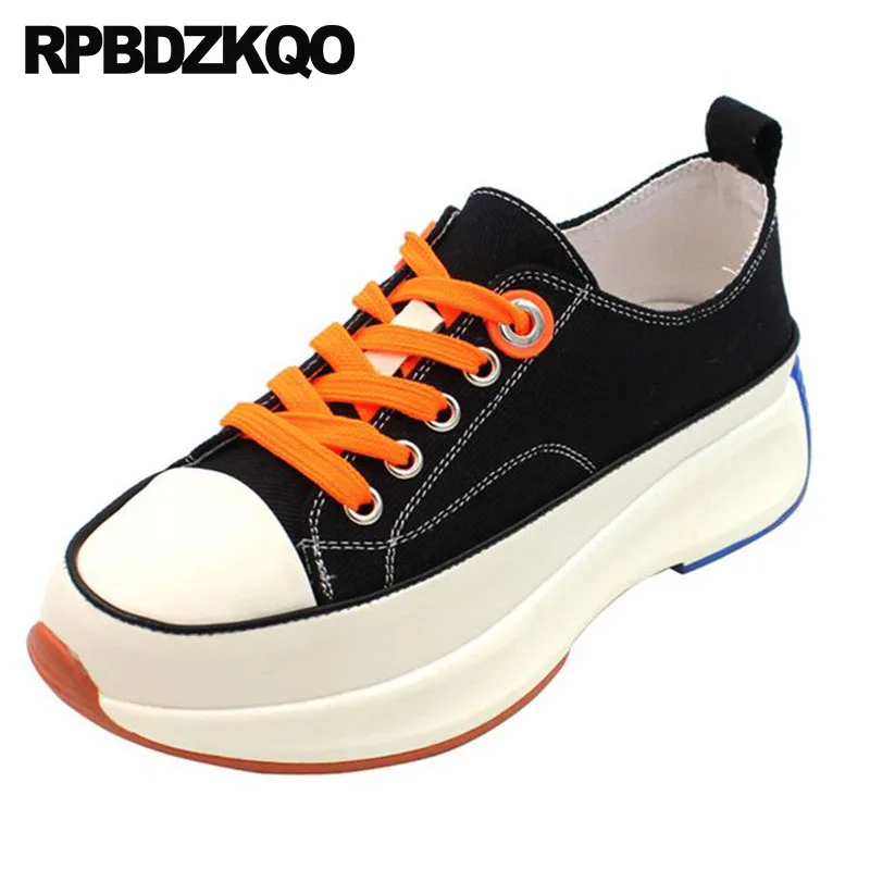 thick sole canvas shoes