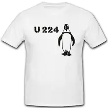 Heißer Verkauf 2020 Mode U-Boot U 224 Deutsche Marine Pinguin Wh WK 2 Wappen Abzeichen-T Hemd Oansatz T-shirt