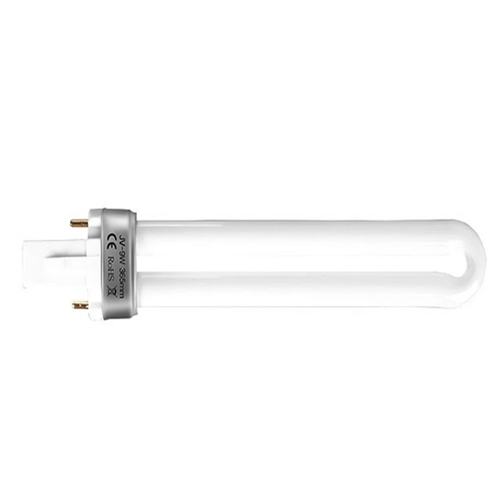4Pcs/Set 9W U-shaped 365nm Lamp Bulb Tube for Nail Art Dryer UV Lamp Light