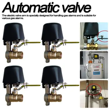 

DC8V-DC16V Automatic Manipulator Shut Off Valve For Alarm Shutoff Gas Water Pipeline Security Device For Kitchen & Bathroom