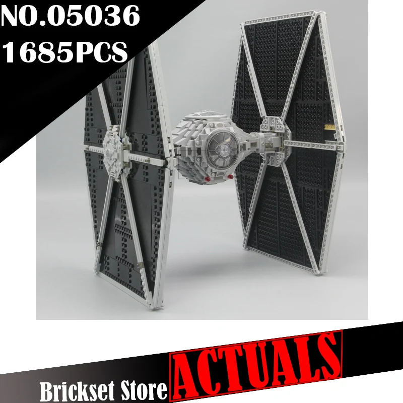 

LEPIN 05036 TIE Fighter Star Clone Wars Building Blocks Bricks Enlighten DIY Toys For Kids Model Compatible with legoINGly 75095