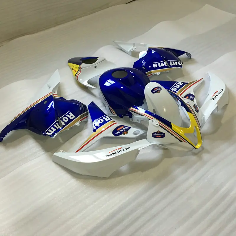 Набор обтекателей для HONDA CBR600RR F5 09 10 11 12 CBR 600RR 2009 2010 2012 белый синий набор + 7 подарков