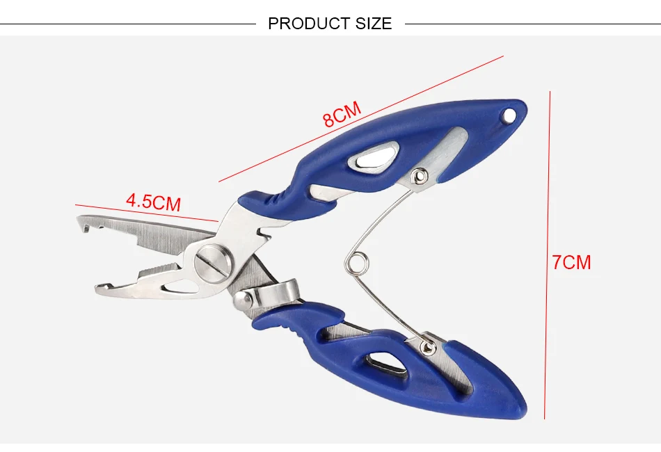 DAGEIZI рыболовные плоскогубцы из нержавеющей стали с посылка, 3 цвета, ножницы, леска, инструмент для удаления крючка, рыболовные снасти