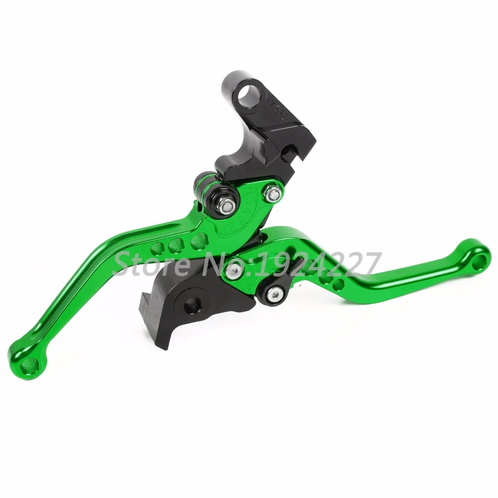 Короткие тормозные рычаги сцепления для Kawasaki Z750 2004 2005 2006 CNC регулируемые 10 цветов