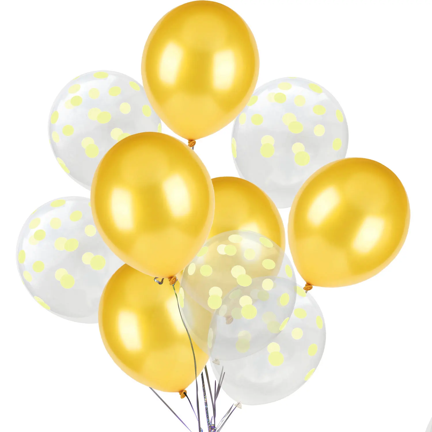 

10pcs Gold Pink Blue Clear Dot Latex Balloons Suits for Baby Shower Birthday Wedding Party Decorations Air Helium Ballons