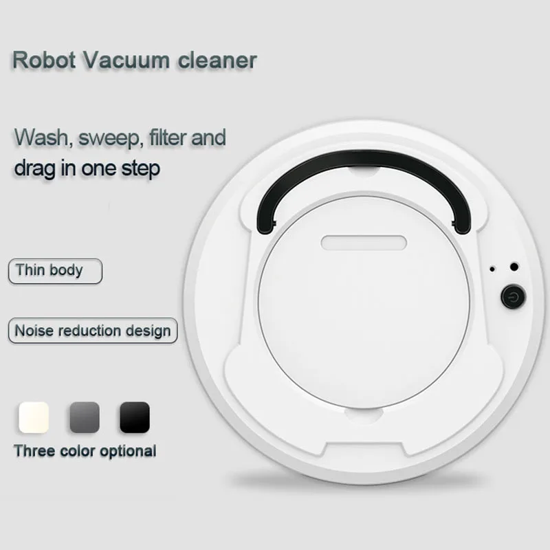 

Automatic Robot Vacuum Cleaner 1800PA Rechargeable Wireless Cleaner For Wooden Marble Floor Run 90 Minutes