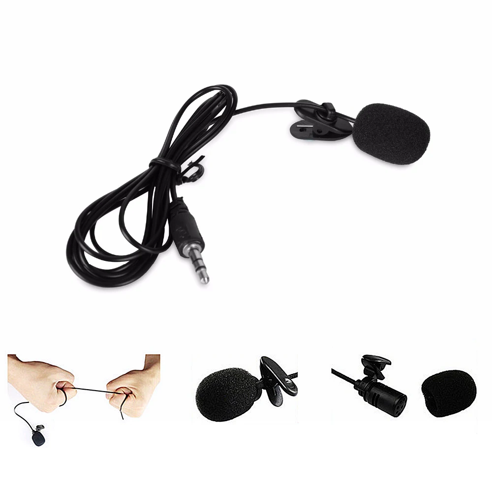 

Universal Portable 3.5mm Mini Wired Headset Microphone Lavalier microphone for Lecture Teaching Conference Guide Studio Mic
