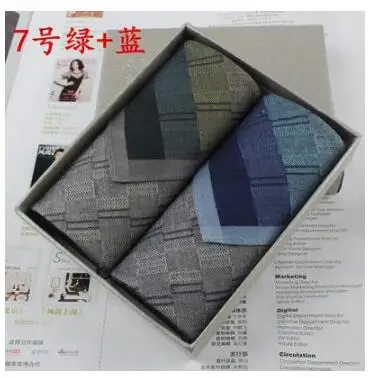 Для мужчин furoshiki платок toalha хлопок Карманные Платки 43x43 см Hanky черный - Цвет: Армейский зеленый