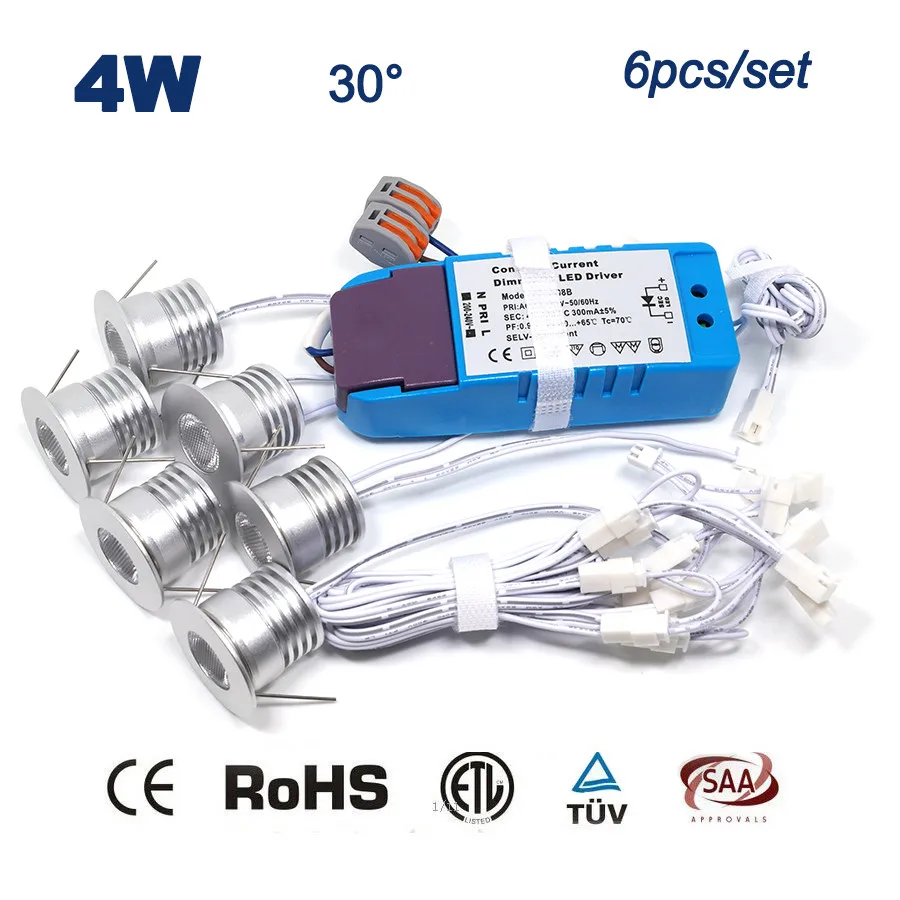 

1W 2W 3W 4W Mini Led Downlight Lamp Light for Home Hotel Cabinet Kitchen Lighting CE RoHS Isolation Power Driver