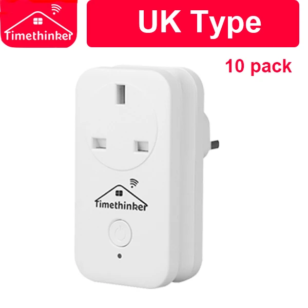 Timethinker Original Smart WiFi Socket Outlet for Apple Homekit ALexa Google Home APP Siri Voice Remote Control Timer Outlet - Комплект: UK Standard