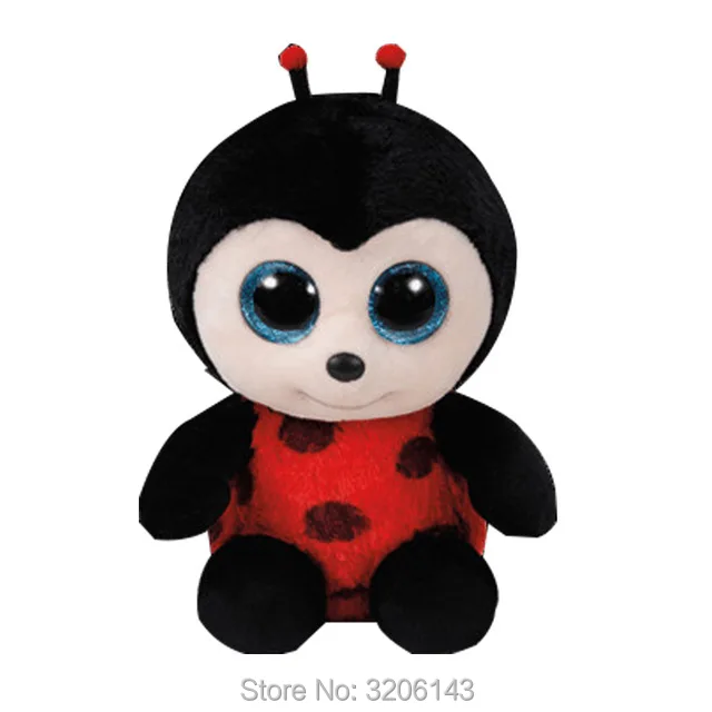 

Ty Beanie Boos 6" Cute Izzy the Ladybug Big Glitter Eyes Plush Stuffed Animals Doll Toys Collection Baby Kids Christmas Gift