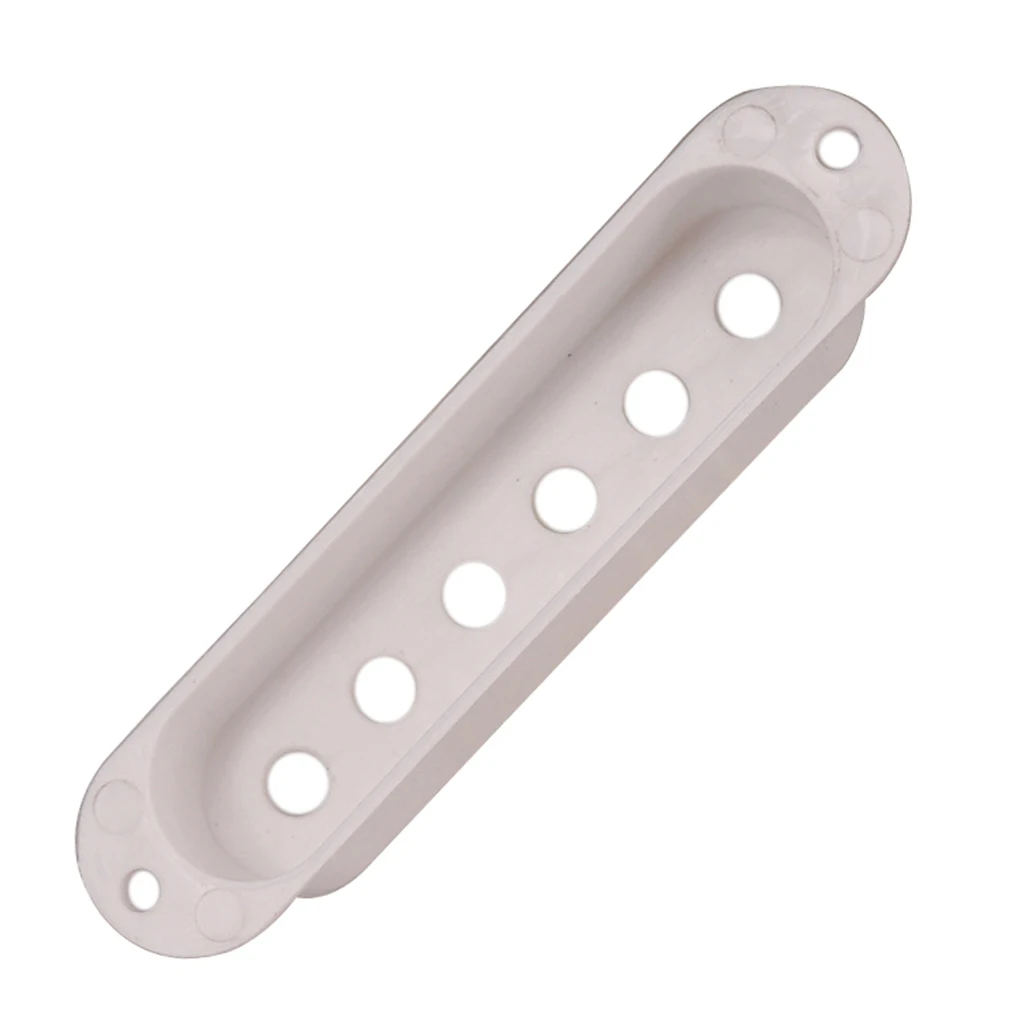 Tooyful 3 Pieces Plastic Single Coil Pickup Covers Protector White for ST SQ Electric Guitar Replacement Parts