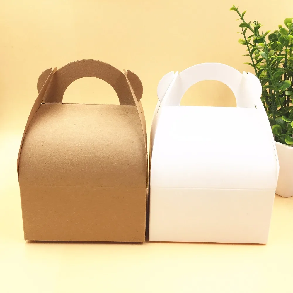 

30 PCS DIY Brown Kraft Paper Candy Boxes Sweets Gift Box For Party Favors New Year Christmas Decoration