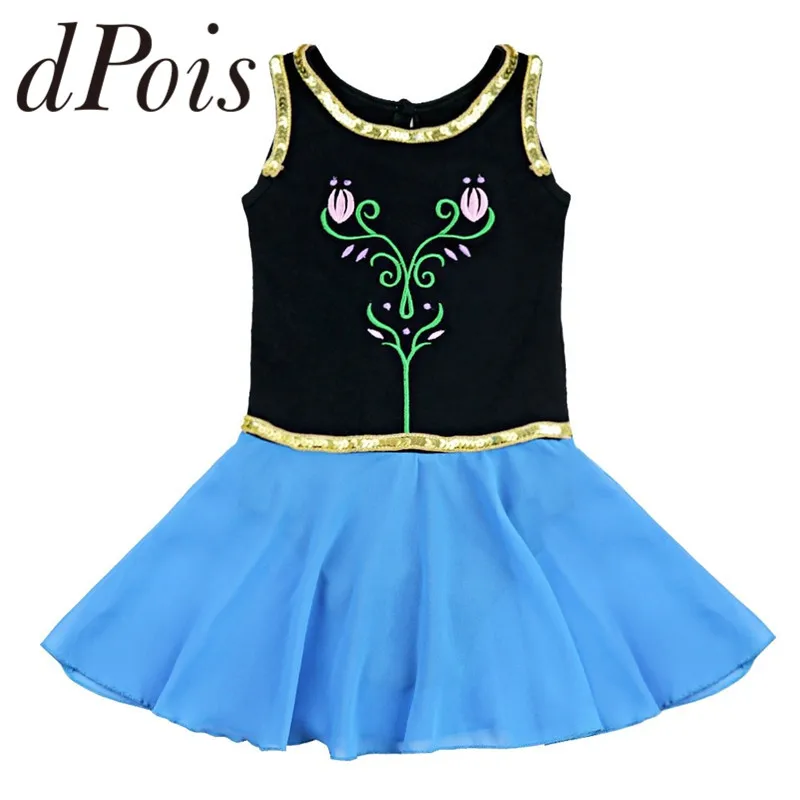 

Kids Girls Tutu Ballet Dance Leotard Dress Sleeveless Embroiderd Flower Ballerina Fairy Prom Party Costume Princess Dancewear