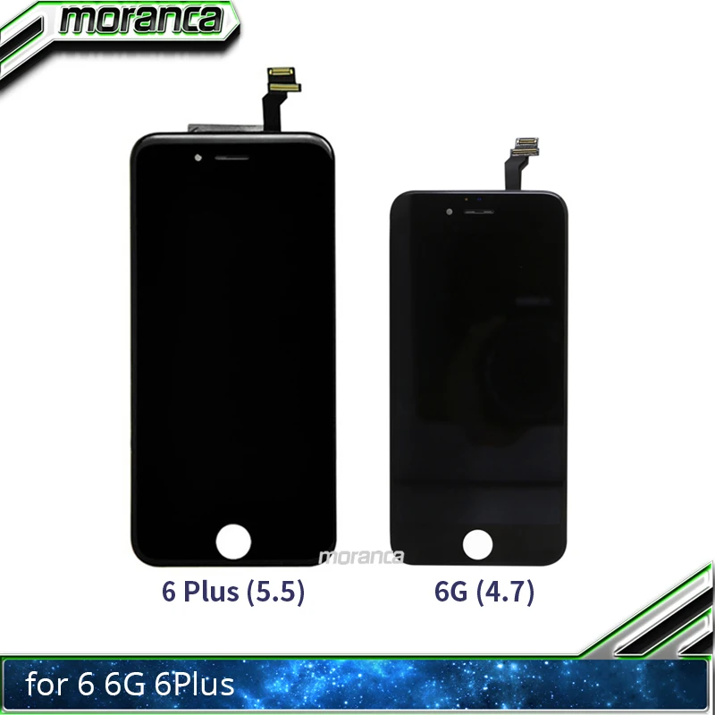

100% Tested Full LCD Display for iPhone 6G 6 Plus 6Plus LCD with Touch Screen Digitizer Assembly Replacement with Tracking No.