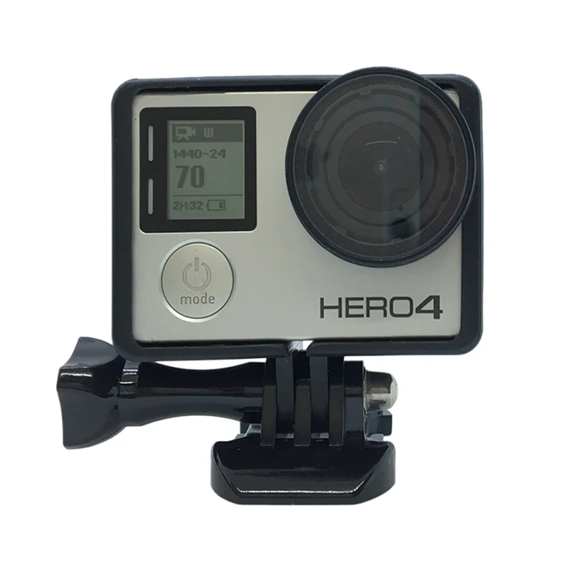 Для Go pro Hero 4/3+ каркас скелета защитный чехол для корпуса Высокое качество стандартная рамка черный для GoPro аксессуары