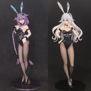 

Hyperdimension Neptunia figures dolls Noire Neptune anime action Bunny girl sexy model figure painted 1/4 scale