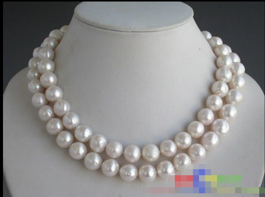 

~~ BJC 00182 white round Freshwater cultured pearl necklace 925silver Discount 35%