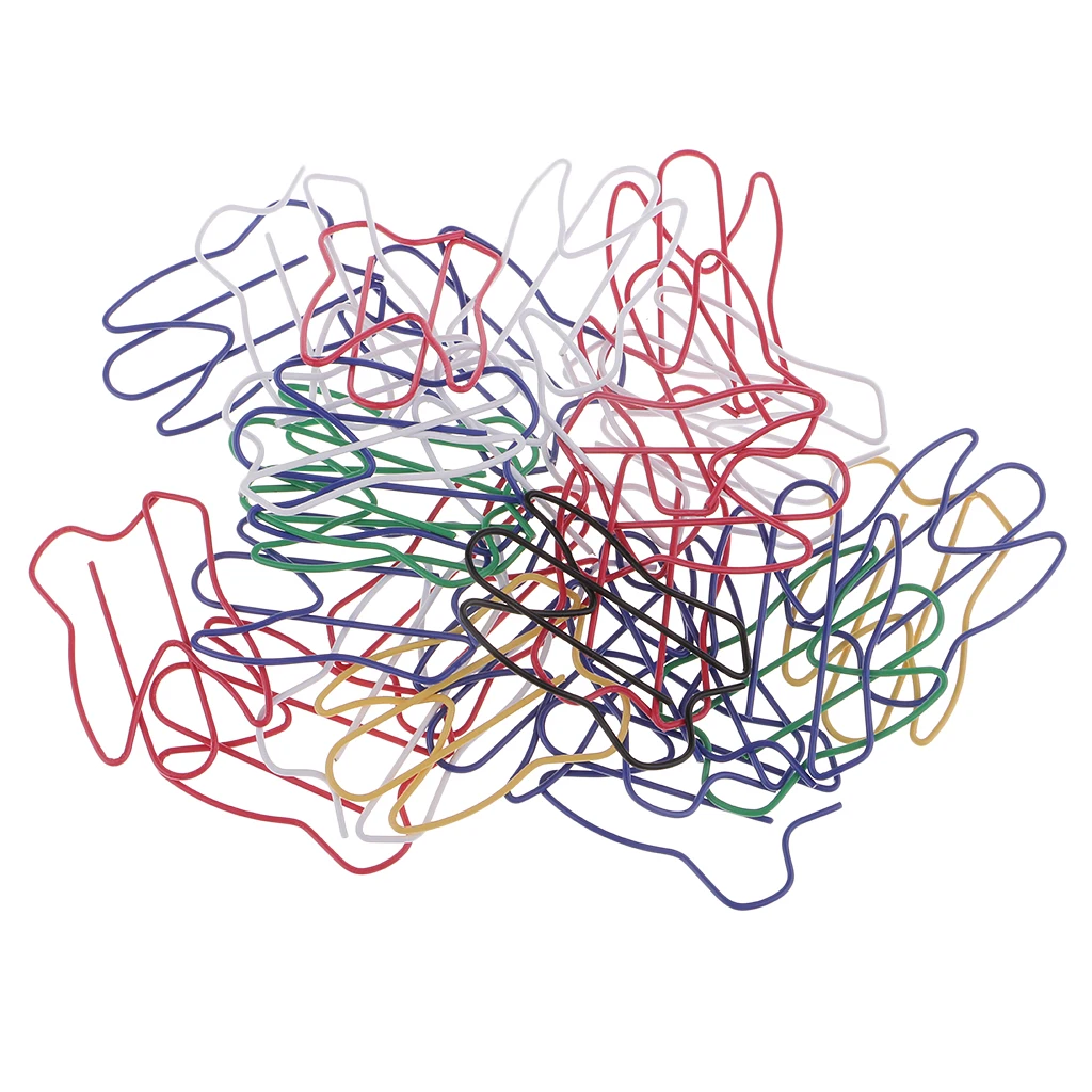 30 шт. разноцветная металлическая для бумаги зажимы в форме зуба Закладка милый клипса для заметок школьные канцелярские принадлежности