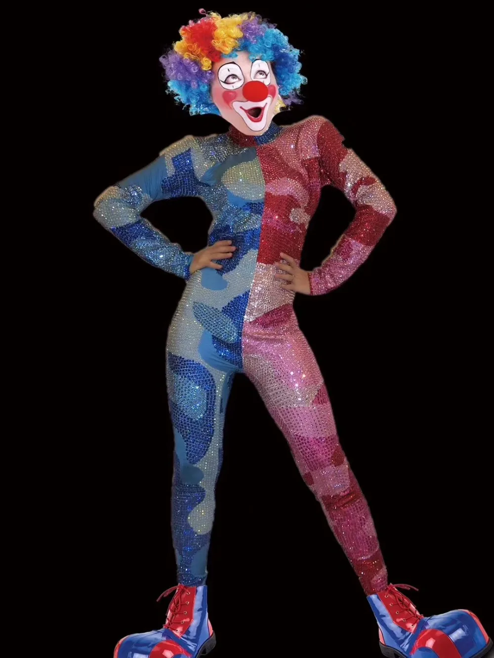 Stitches the Clown Adult Costume Size Medium