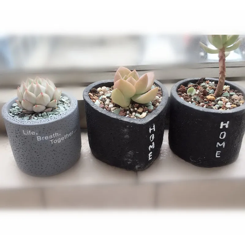 

Concrete Silicone Mold Handmade Flower Pot Making Cement Planter Mould