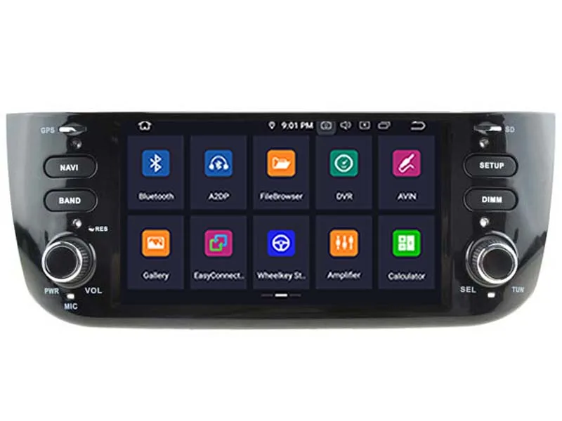 Android 9 0 автомобильный dvd плеер для Fiat Linea Grande Punto Стерео gps навигация SAT NAV 2 Гб ram + 16