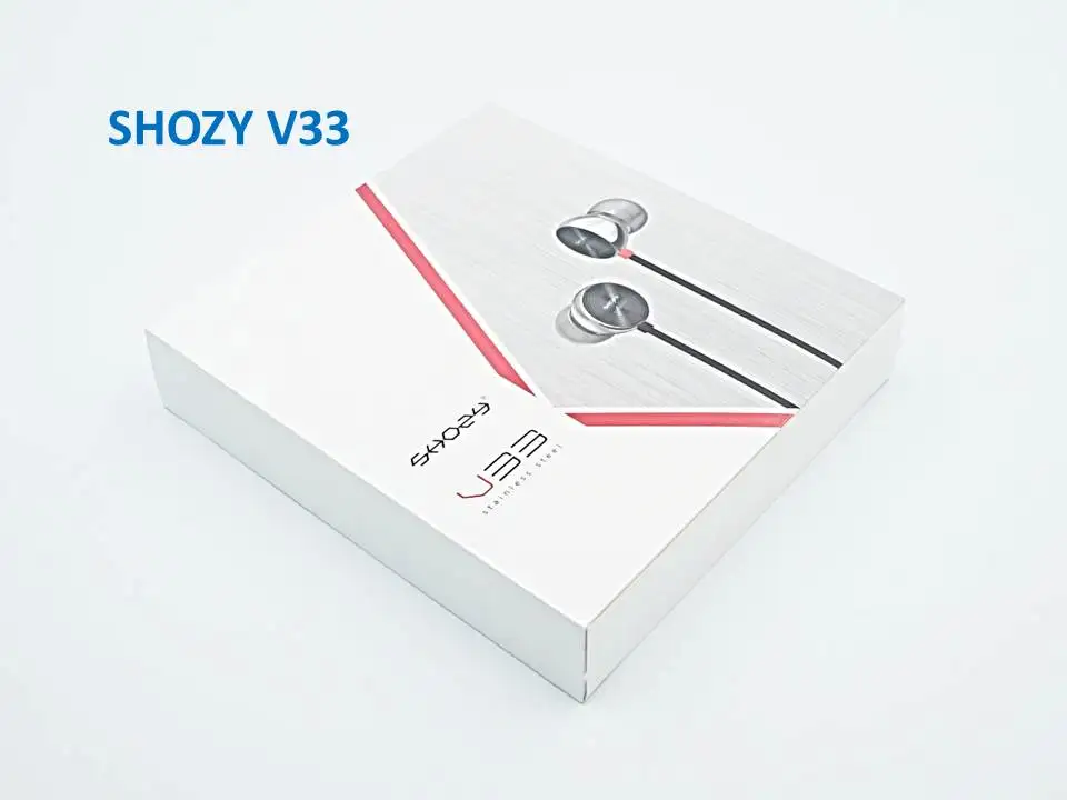 Shozy V33/V33Pro винил 33 1/3 одиночный Динамический драйвер ACG HiFi наушники-вкладыши - Цвет: V33 with Box