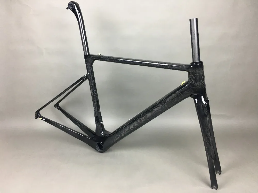 Sale 2019 new arrival direct mount brake T1100 full matte nice marble weaves carbon road frame:frameset+fork+seatpost+headset+clmap 4