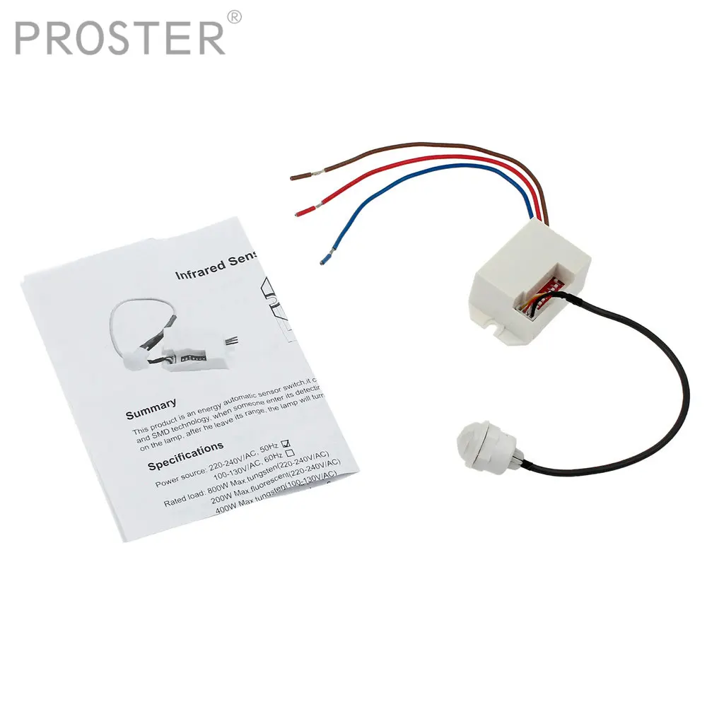 Us 8 26 41 Off Proster 360 Degree Recessed Pir Sensor Detector Ceiling Occupancy Motion Light Switch Indoor Outdoor Motion Light Switch Sensor In