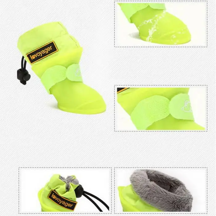 botas de chuva para cachorro de calçado de silicone antiderrapante prova quente para roupa de suprimentos essenciais para cães