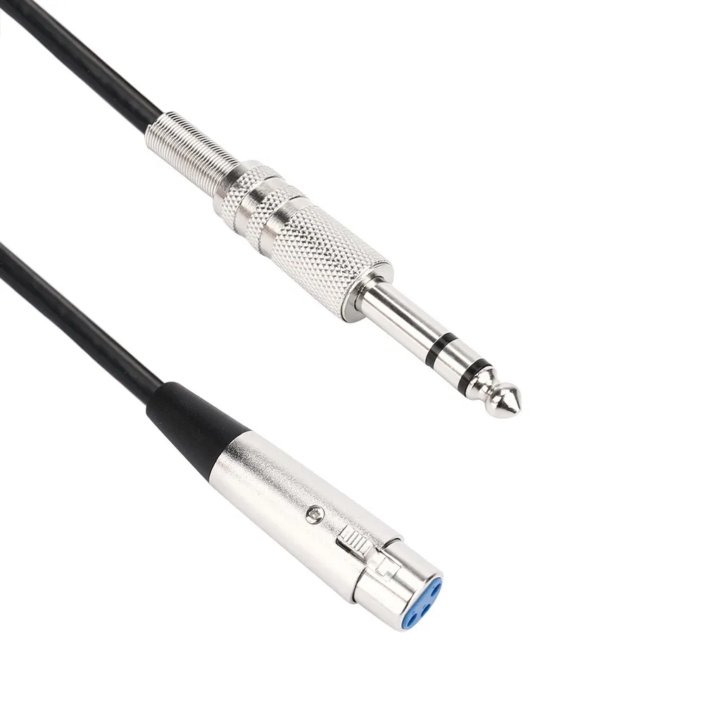 

XLR 3 Pin Male To 1/4" Mono Plug Microphone Cable Shielded Mono Audio Cable Cord Wire Line 6.35mm For Microphone 5.17