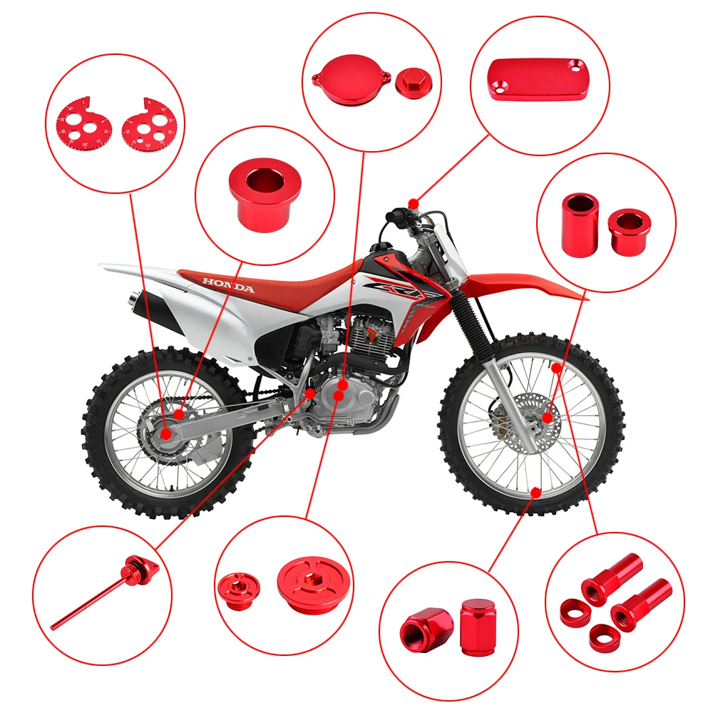 Аксессуары для мотоциклов для Honda CRF230 CRF 230 2003- Передняя Задняя прокладка Tappet крышка Rim Lock гайки цепь регулятор