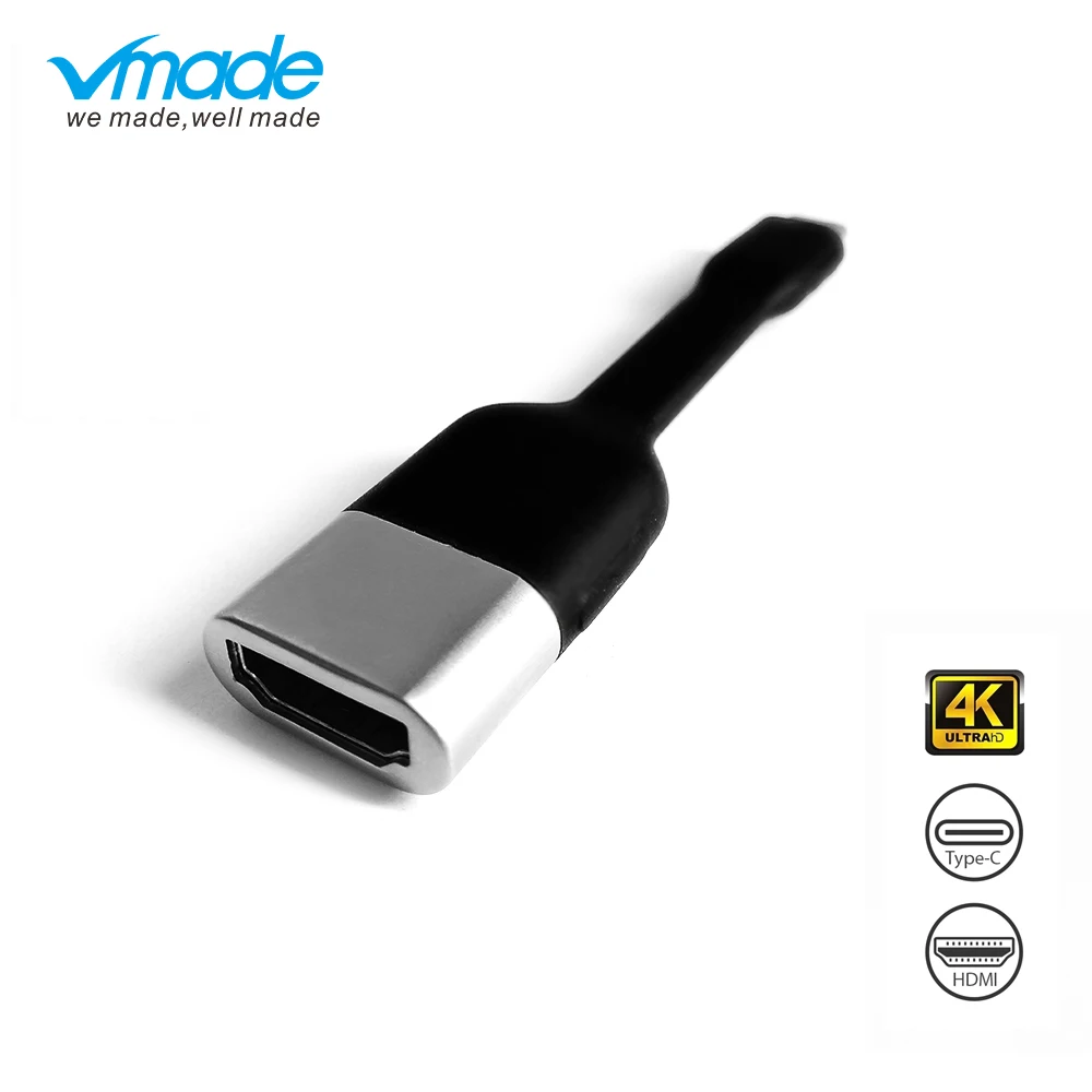 Поддержка Прямая поставка Тип C к HDMI адаптер USB 3,1 USB-C к HDMI адаптер конвертер «Папа-мама» для MacBook/huawei Matebook
