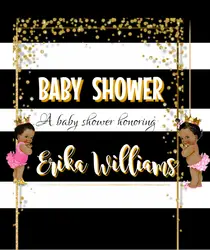 Индивидуальные Baby shower баннер фотографии плакат флаер фон