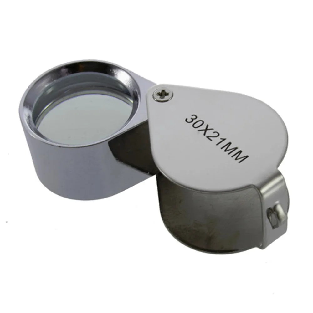 

Mini 30X Glass Magnifying Magnifier Jeweler Eye Jewelry Loupe Loop 30*21mm Triplet Jewelers Eye Glass