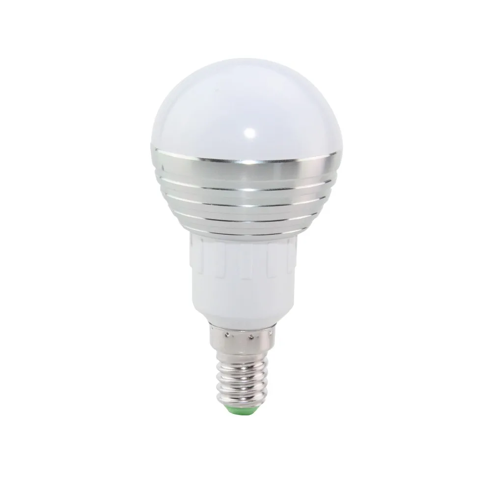 RGB светодиодный лампы E27 E14 5 Вт Светодиодный свет светодиодный лампа-прожектор света 16 Цвет изменения диммируемая Светодиодная лампа 110 v 220 v 24 кнопок пульта дистанционного управления