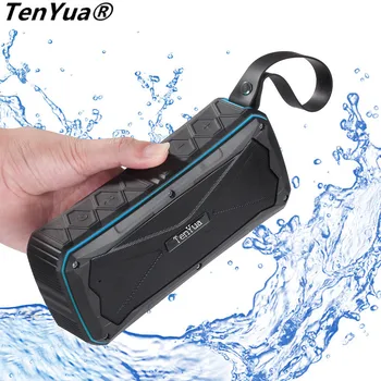

TenYua Wireless Bluetooth 4.1 Speaker 4500mah Outdoor Portable Stereo Speakers IP6 Waterproof Built-In Dual Driver TF Card Slot
